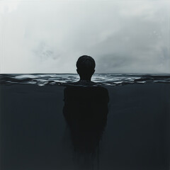 Cool minimalist ambient music album cover