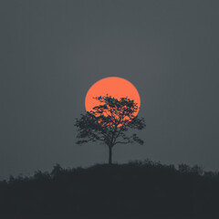 Cool minimalist ambient music album cover