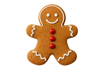 gingerbread man isolated on white