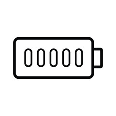 Battery Vector Icon Power Energy Symbol Illustration