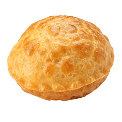 Poori bread indian food isolated on a transparent background png
