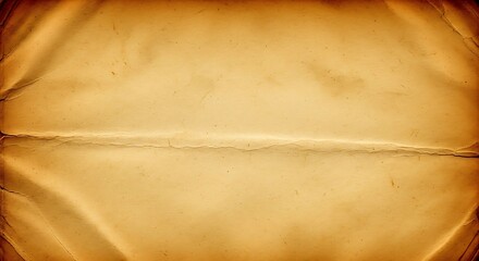 A textured, aged parchment paper with a central fold, evoking a sense of history and vintage appeal, perfect for creative projects and vintage designs