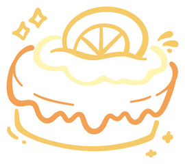 Slice of Lemon Cake sticker