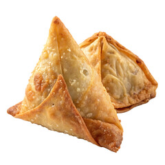 Samosa snack indian food isolated on a transparent background png