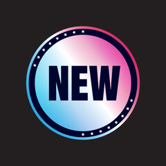 NEW holographic sticker. Universal holographic label for trade. Vector.