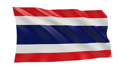 Naklejka premium Thailand flag isolated on white background 3D render 20361153 1