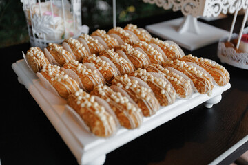 Sophisticated arrangement of confections for tasting events