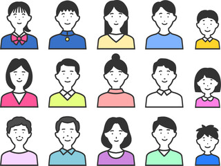 アイコンセット　人物