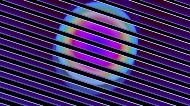 A vibrant abstract circular pattern with colorful hues agnst a blue backdrop