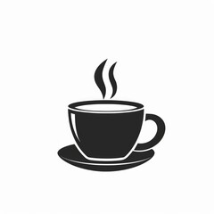 Obraz premium Isolated Coffee Cup Icon in Black and White Color.
