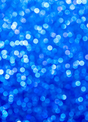 Christmas bokeh background with blue circles