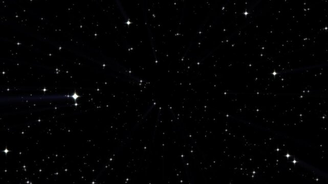 A dark sky filled with twinkling stars. Ideal for space themed projects.