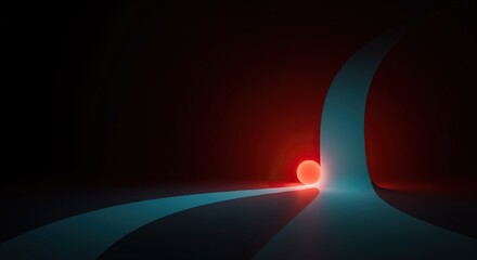 Abstract representation of a pivotal moment where two distinct paths diverge, requiring careful consideration and selection of the future route ,commitment ,vision ,result