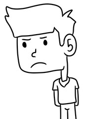 illustration of cartoon man
