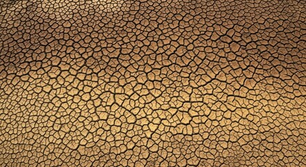 Cracked earth texture: arid drought patterns in dry soil landscape