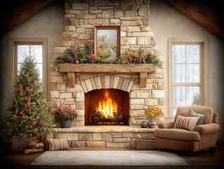 a warm Christmas atmosphere