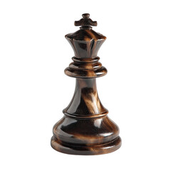 Dark, wooden chess queen