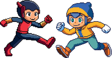  cartoon kids boxing, children boxing illustration, kids fighting sport, cute cartoon athletes, kids training boxing gloves, fun physical activity, fitness concept art, sports competition illustration