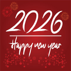 2026 Happy new year poster design