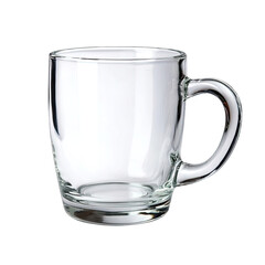 Clear glass mug with handle (1)
