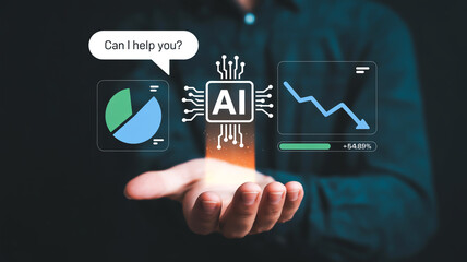 businessman pressing social network icon