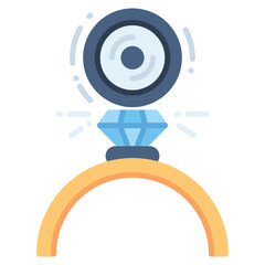 Abrasive Jewelry vector icon. Jewelry icon flat style. perfect use for logo, presentation, website, and more. modern icon design color style