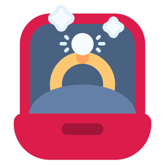 Jewelry and Present Box vector icon. Jewelry icon flat style. perfect use for logo, presentation, website, and more. modern icon design color style