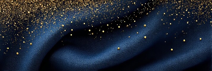 Elegant Silky Drape Backdrop with Metallic Glistening Particles for a Luxurious Presentation Scene
