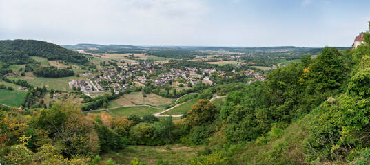 Vue depuis Ch&acirc;teau-Chalon