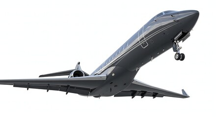 Modern Low Angle Aircraft Generic Jet Commercial Transport Aviation Aeroplane