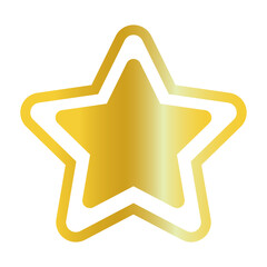gold star pattern with transparent background for christmas or celebration themed design elements