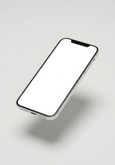 Sleek Smartphone Display Floating in Minimalist Composition