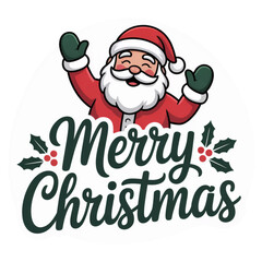 christmas card with santa claus