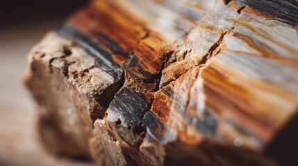 Fototapeta premium Petrified wood close up