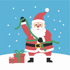 SantaClausRibbonWrapping (サンタクロースのリボンラッピング)