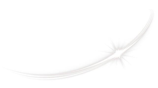 Elegant PNG overlay featuring a soft, flowing curve with a radiant starburst effect, ideal for enhancing designs with a touch of sophistication and creativity