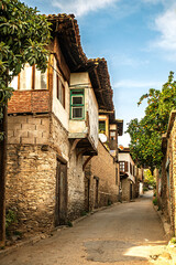 Historical stone houses in the village of Odemiş Birgi