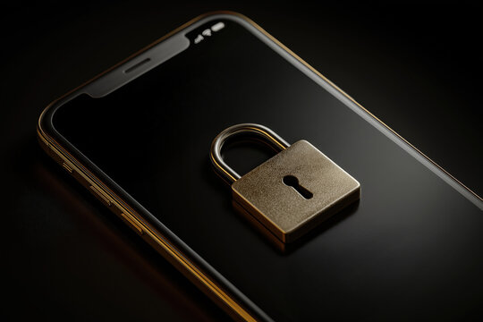 A smartphone screen displays a lock icon with the text "BFCM Digital Confirmed," suggesting digital security and confirmation.