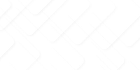 Modern Abstract white background design with layers of textured white transparent material in triangle and squares shapes. White color technology concept geometric line vector background.	