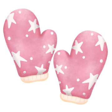 pink winter gloves glove christmas cold weather warm hands isolated ong white clipart png transparent illustration