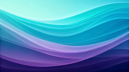 Obraz premium Futuristic Fluid Abstract Background with Soft Gradient Waves