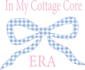 cottage core check gingham slogan girls bow girly rustic border Tee Tshirt Graphic Design College Varsity Crest Emblem t-shirt design Slogan Paris romantic cute pretty