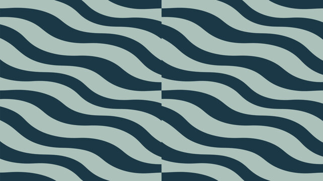 Abstract background with alternating dark blue and light blue wavy lines pattern design artful image