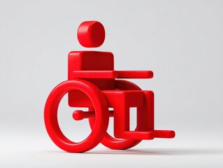 Colorful Plastic Wheelchair Clip Art - Medical Equipment Graphics