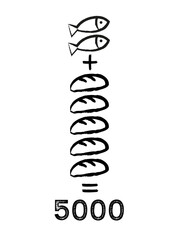 Jesus_feeds_the_5000_5_loaves_plus_2_fish_t_shirt_design