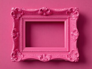 Elegant Red and Pink Picture Frame Graphic for Creative Projects