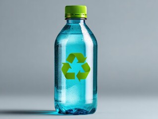 Colorful Plastic Bottle with Liquid for Drinks and Science Uses