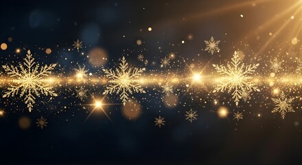 Abstract background Christmas lights in winter 