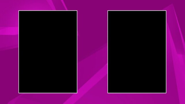 Dual Screen Vertical Template with Dynamic Purple Background
