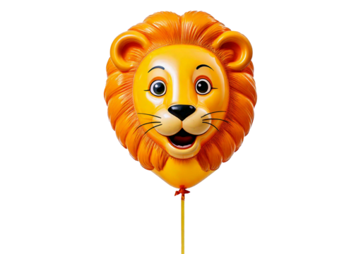 Lion Face Balloon isolated on transparent or white background